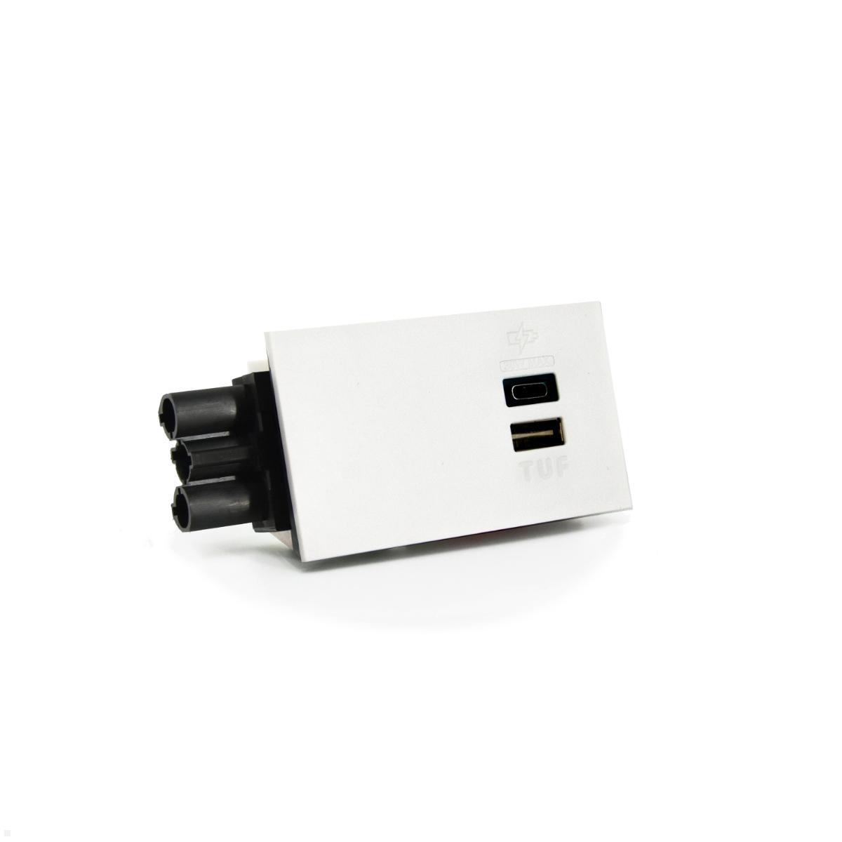 Dataflex Bento Desktop Locker Zubehör USB A/C Ladestation 30W (26.100), weiß Dataflex Bento Desktop Locker Zubehör USB A/C Ladestation 30W (26.100), weiß