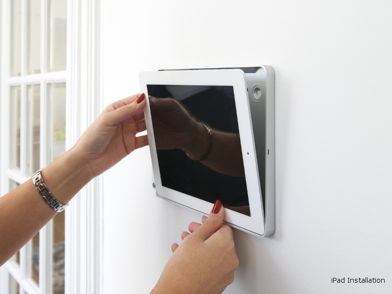 basalte Eve Wandhalterung iPad Pro 10.5, rund, silber Installation basalte Eve Wandhalterung iPad Pro 10.5, rund, silber Installation