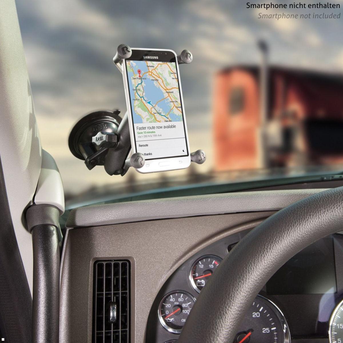 RAM Mounts X-Grip Saugnapf Phablet Halterung mit B-Kugel (RAM-B-166-UN10U), schwarz, Befestigung Windschutzscheibe RAM Mounts X-Grip Saugnapf Phablet Halterung mit B-Kugel (RAM-B-166-UN10U), schwarz, Befestigung Windschutzscheibe