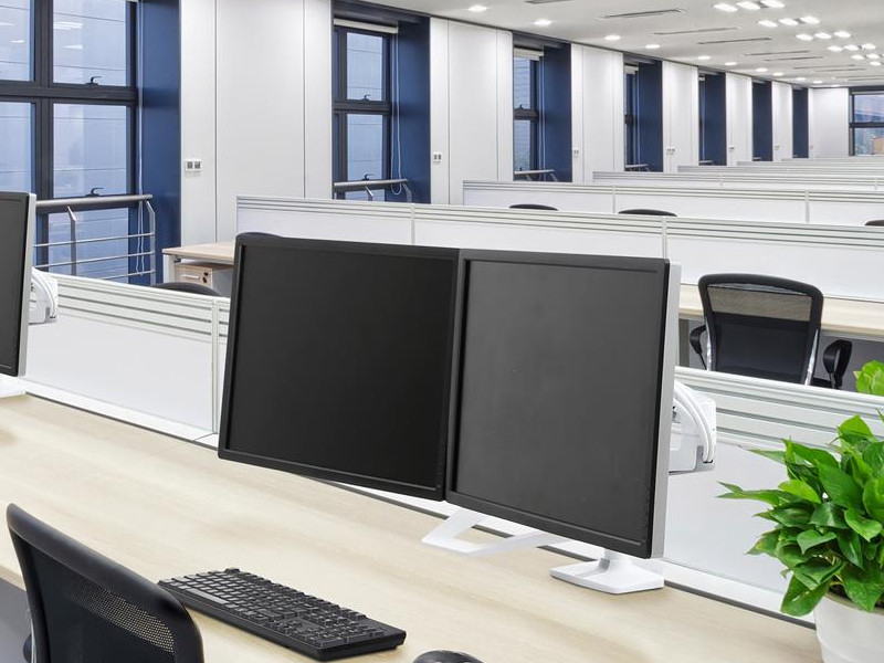 Ergotron 45-489-216 LX Dual Anwendungsbeispiel Ergotron 45-489-216 LX Dual Anwendungsbeispiel