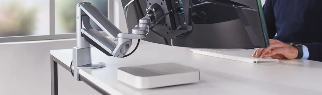 Monitor mount with clamp