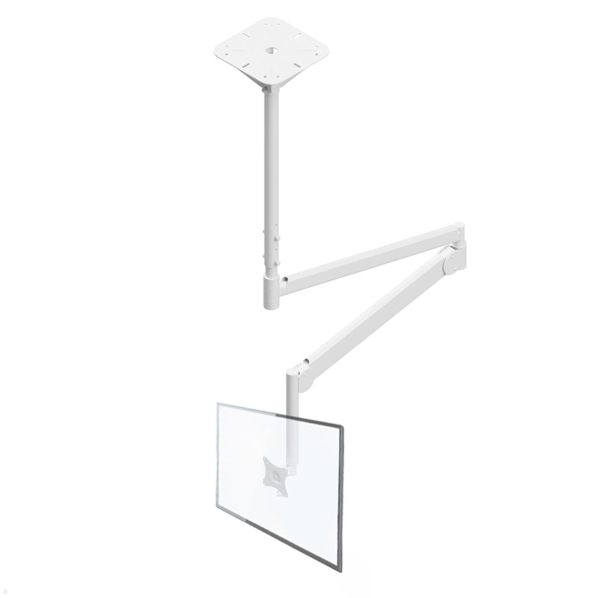 Edbak Praxis Monitor Deckenhalterung mit Schwenkarm, weiß (MSA01w-B)