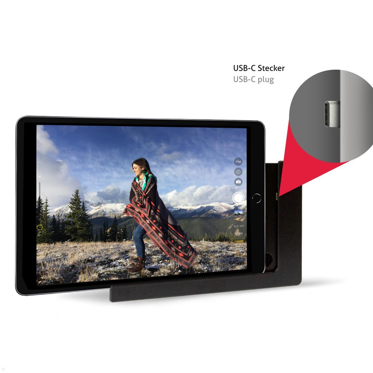 TabLines TWP049 Wandhalterung für Samsung Galaxy Tab S11 Ultra 14.6, USB-C Stecker