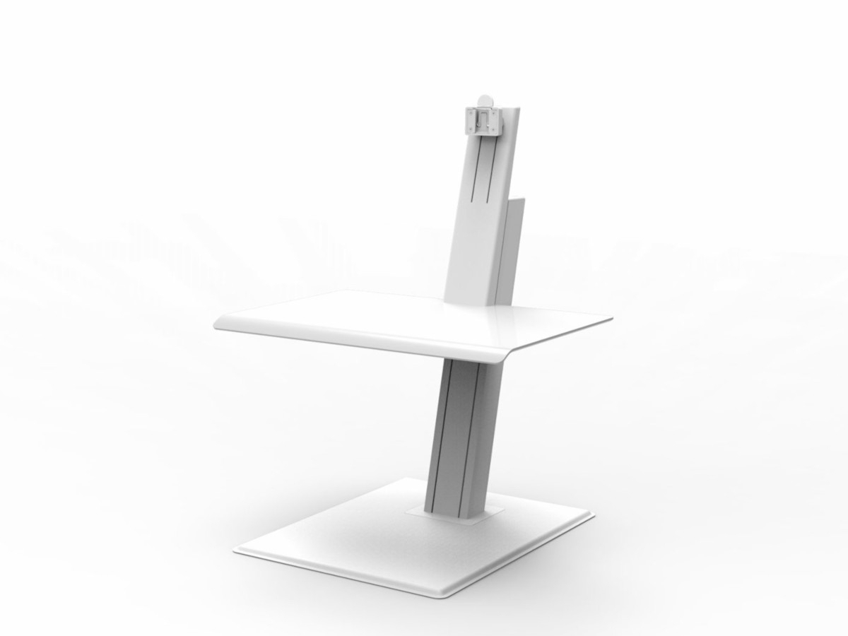 Humanscale QuickStand Eco Single Steh-Sitz Arbeitsplatz, weiß ohne Display Humanscale QuickStand Eco Single Steh-Sitz Arbeitsplatz, weiß ohne Display
