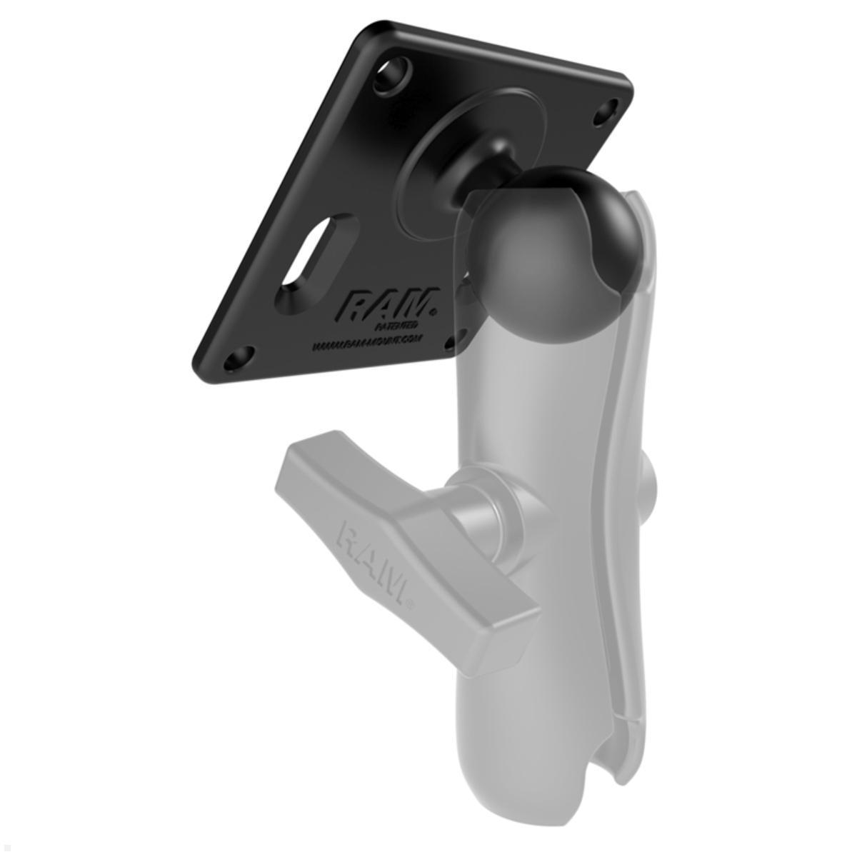 RAM Mounts VESA-Platte 75x75 mm C-Kugel 1,5 Zoll (RAM-2461U), Zubehör nicht enthalten RAM Mounts VESA-Platte 75x75 mm C-Kugel 1,5 Zoll (RAM-2461U), Zubehör nicht enthalten