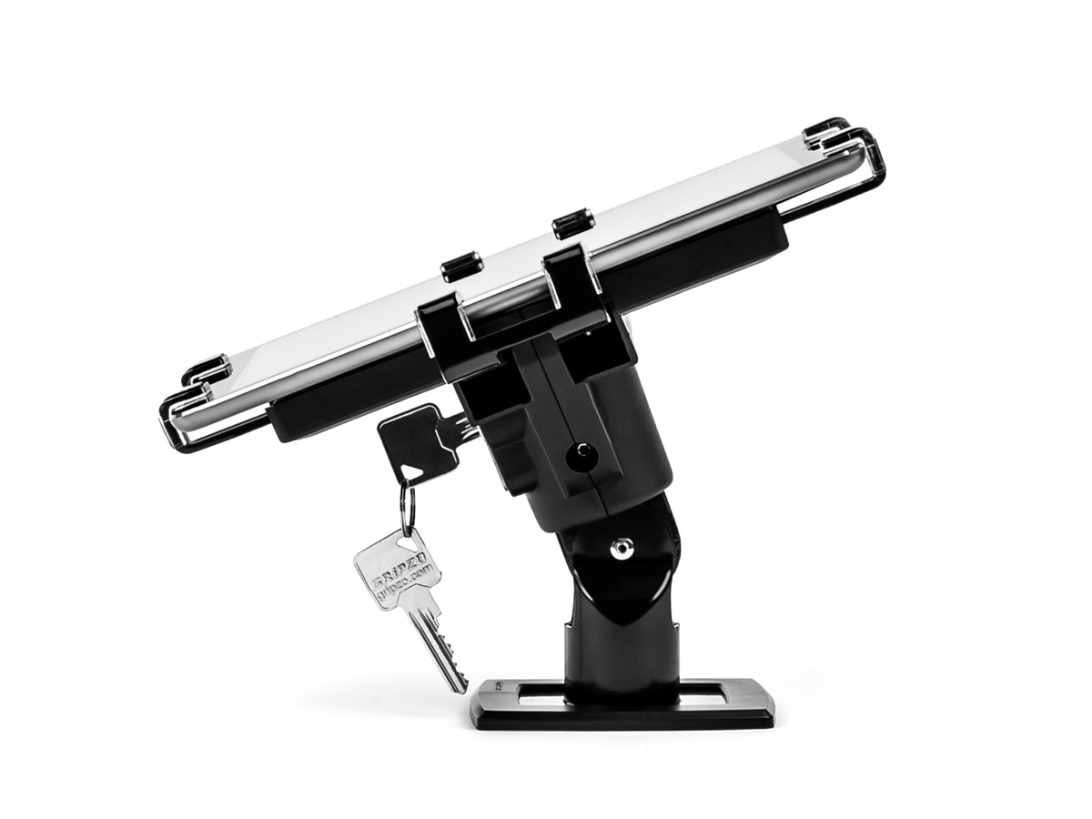 Gripzo Tablet Tisch Halterung XL abschließbar 12-13 Zoll DS, schwarz Diebstahlsicher Gripzo Tablet Tisch Halterung XL abschließbar 12-13 Zoll DS, schwarz Diebstahlsicher