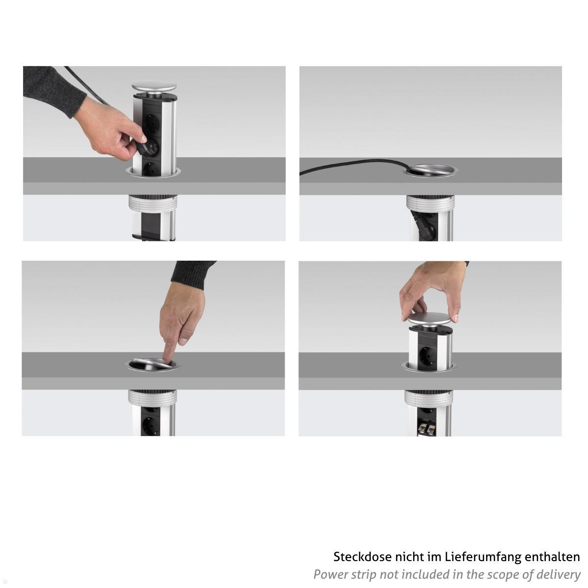 EVOline Port Zubehör Wippdeckel für Steckdose - ausziehbare Steckdose EVOline Port Zubehör Wippdeckel für Steckdose - ausziehbare Steckdose