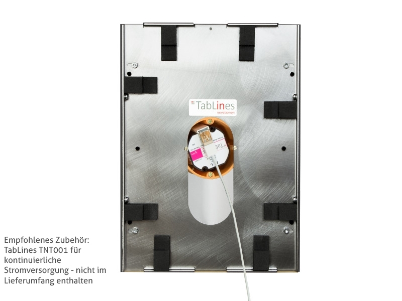 TabLines TWE067E Tablet Wandeinbau für Samsung Tab A 10.5, Edelstahl optionale Stromversorgung TabLines TWE067E Tablet Wandeinbau für Samsung Tab A 10.5, Edelstahl optionale Stromversorgung