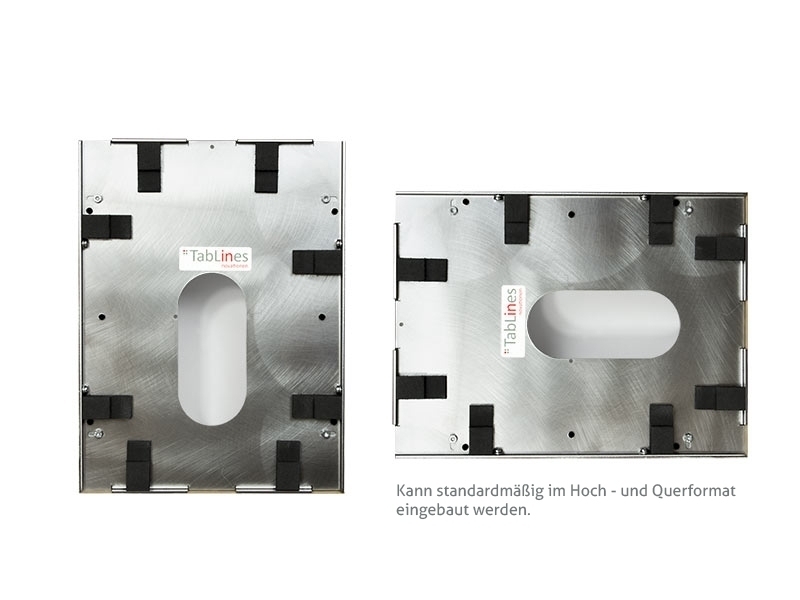 TabLines TWE070B Tablet Wandeinbau für Apple iPad Pro 11, DS, schwarz Montage im Hoch- oder Querformat TabLines TWE070B Tablet Wandeinbau für Apple iPad Pro 11, DS, schwarz Montage im Hoch- oder Querformat