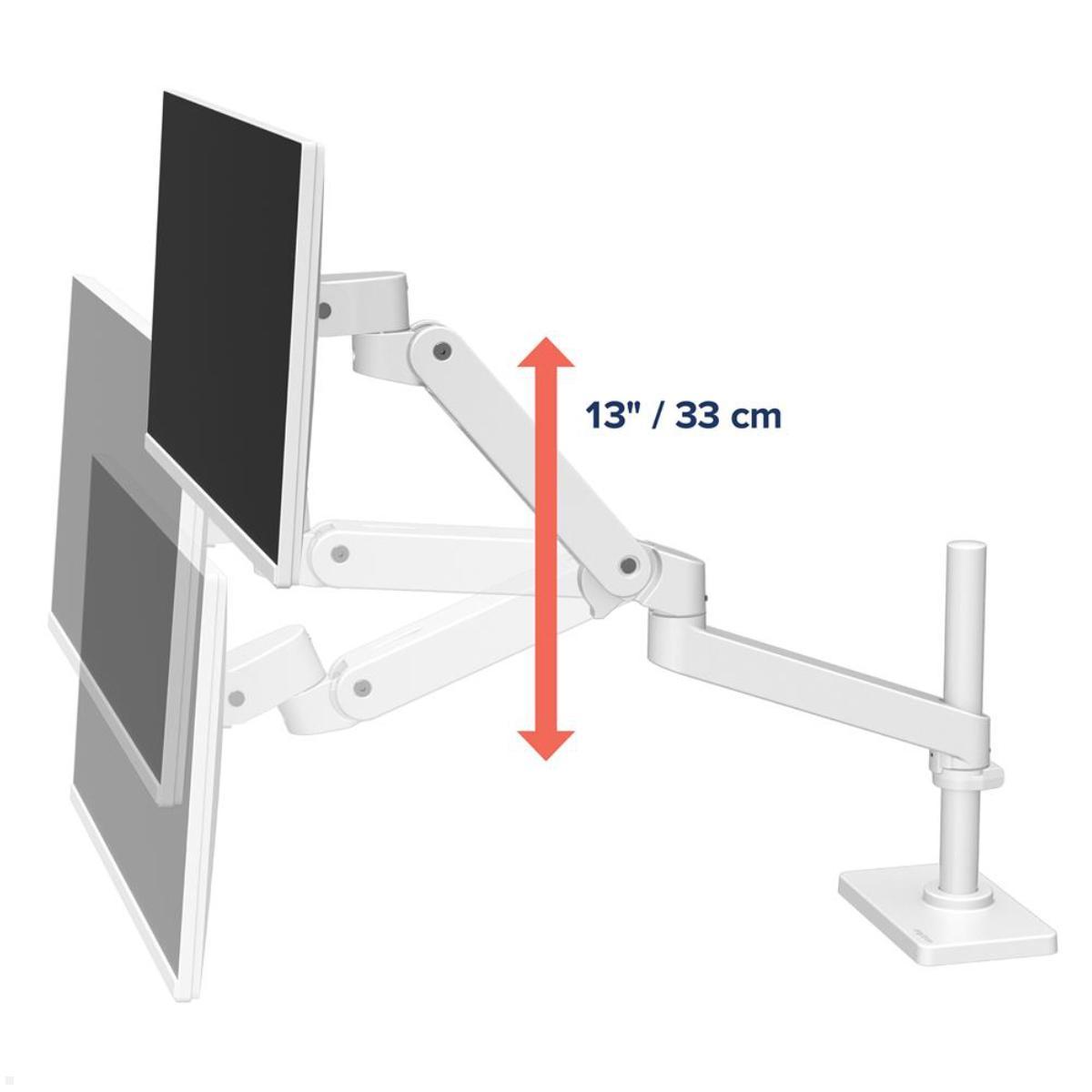 Ergotron LX Pro Monitor Tischhalterung mit Tastaturhalter, Tastatur- und Mausablage