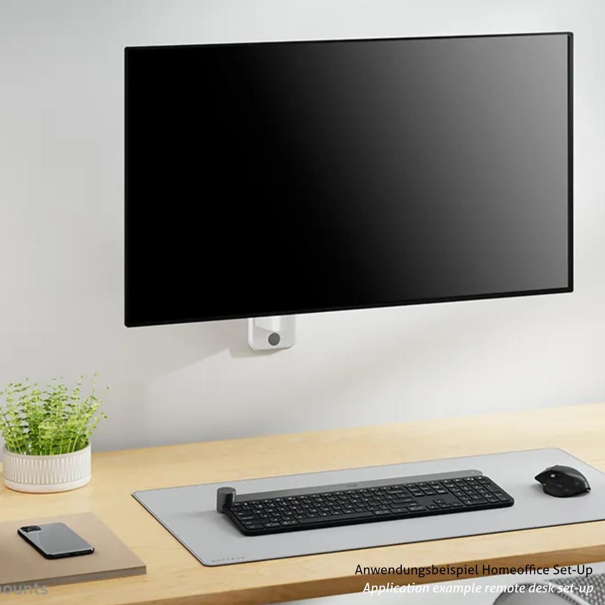 Neomounts AWL75-450WH Zubehör Wand Adapter für NEXT Core Monitorhalter, weiß Anwendungsbeispiel Home Office Neomounts AWL75-450WH Zubehör Wand Adapter für NEXT Core Monitorhalter, weiß Anwendungsbeispiel Home Office