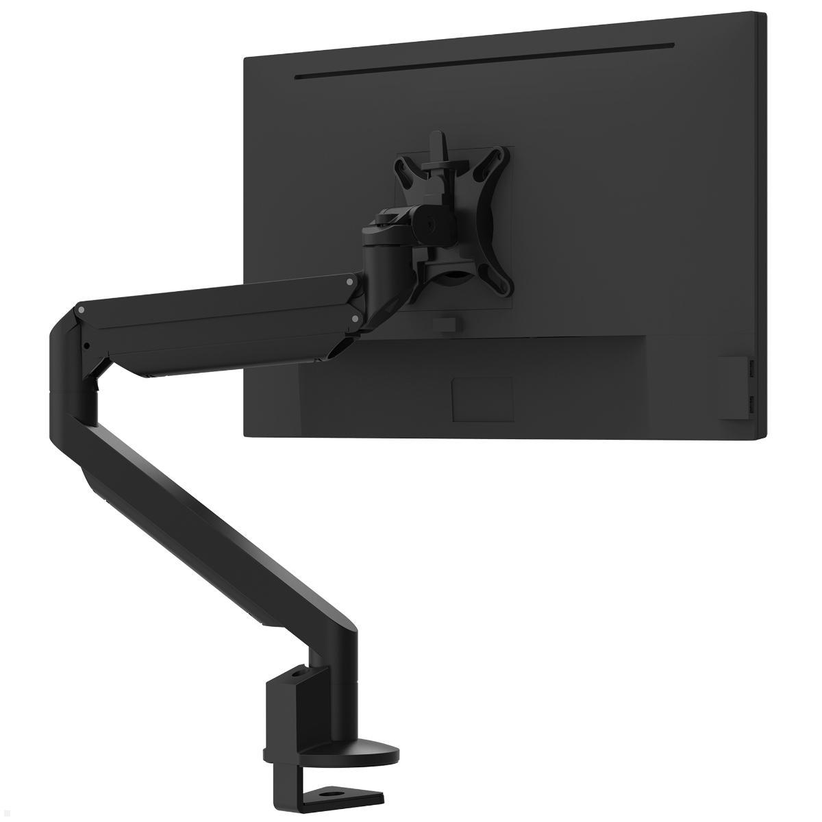 Fellowes Galaxy Single Monitor Tischhalterung mit C-Klemme, Rückansicht mir Monitor