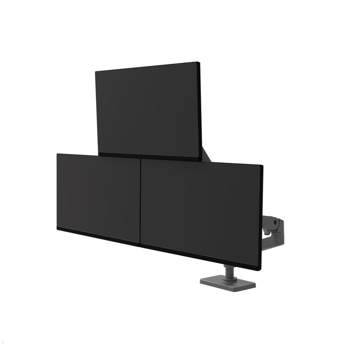Ergotron LX Pro 3-fach Monitor Tischhalterung bis 27 Zoll, Tischklemme