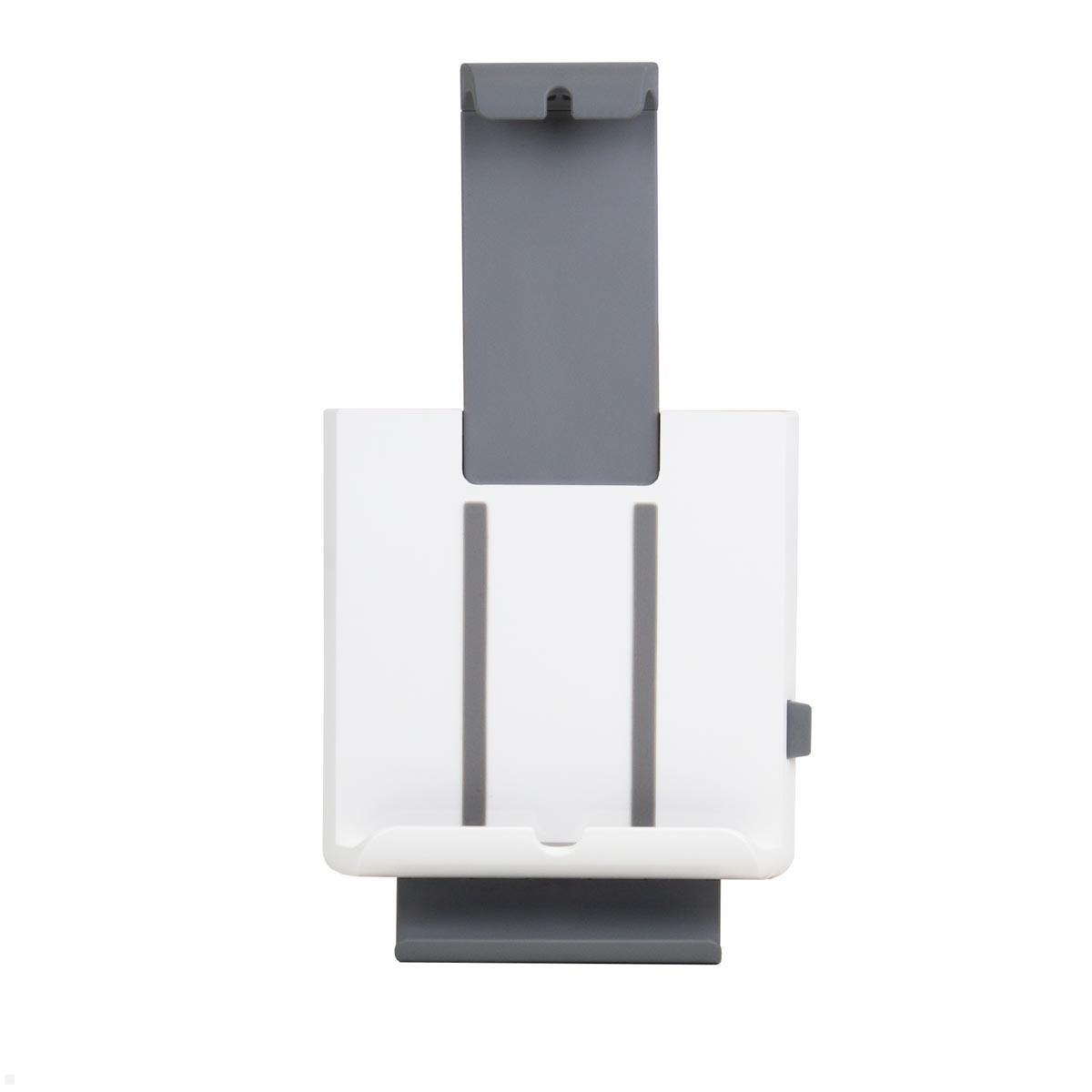 TabLines TWM001 magnetische Tablet Wandhalterung, weiß, Obere Klemme ausgezogen TabLines TWM001 magnetische Tablet Wandhalterung, weiß, Obere Klemme ausgezogen
