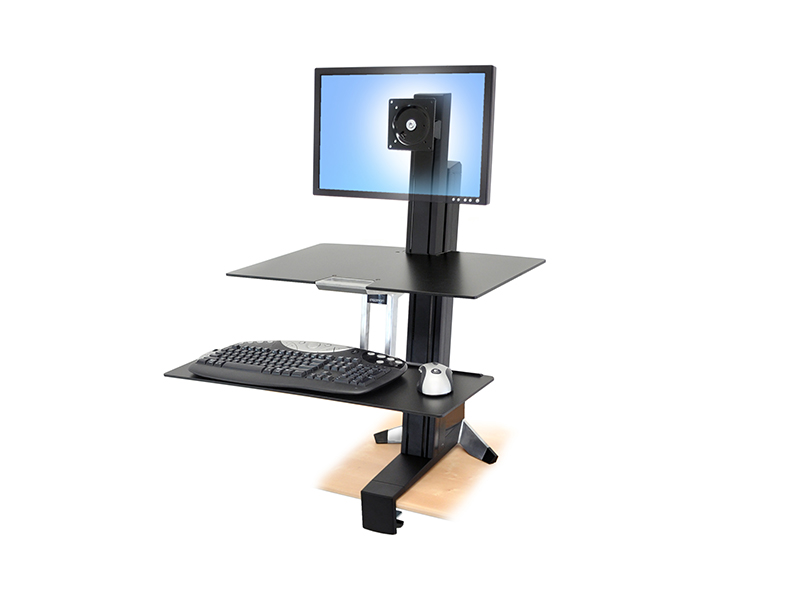 Ergotron WorkFit-S LD mit Arbeitsfläche (33-350-200), schwarz Ergotron WorkFit-S LD mit Arbeitsfläche (33-350-200), schwarz