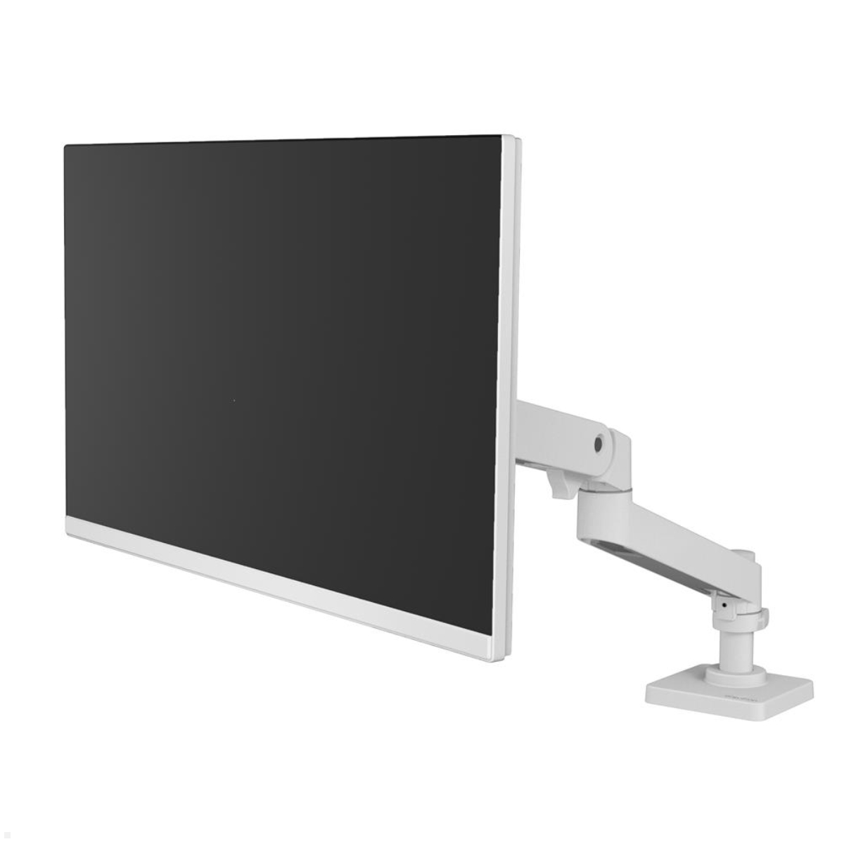 Ergotron LX Pro Monitor Tischhalterung schwenkbar bis 34 Zoll für USM Tische, weiß, Darstellung mit Bildschirm