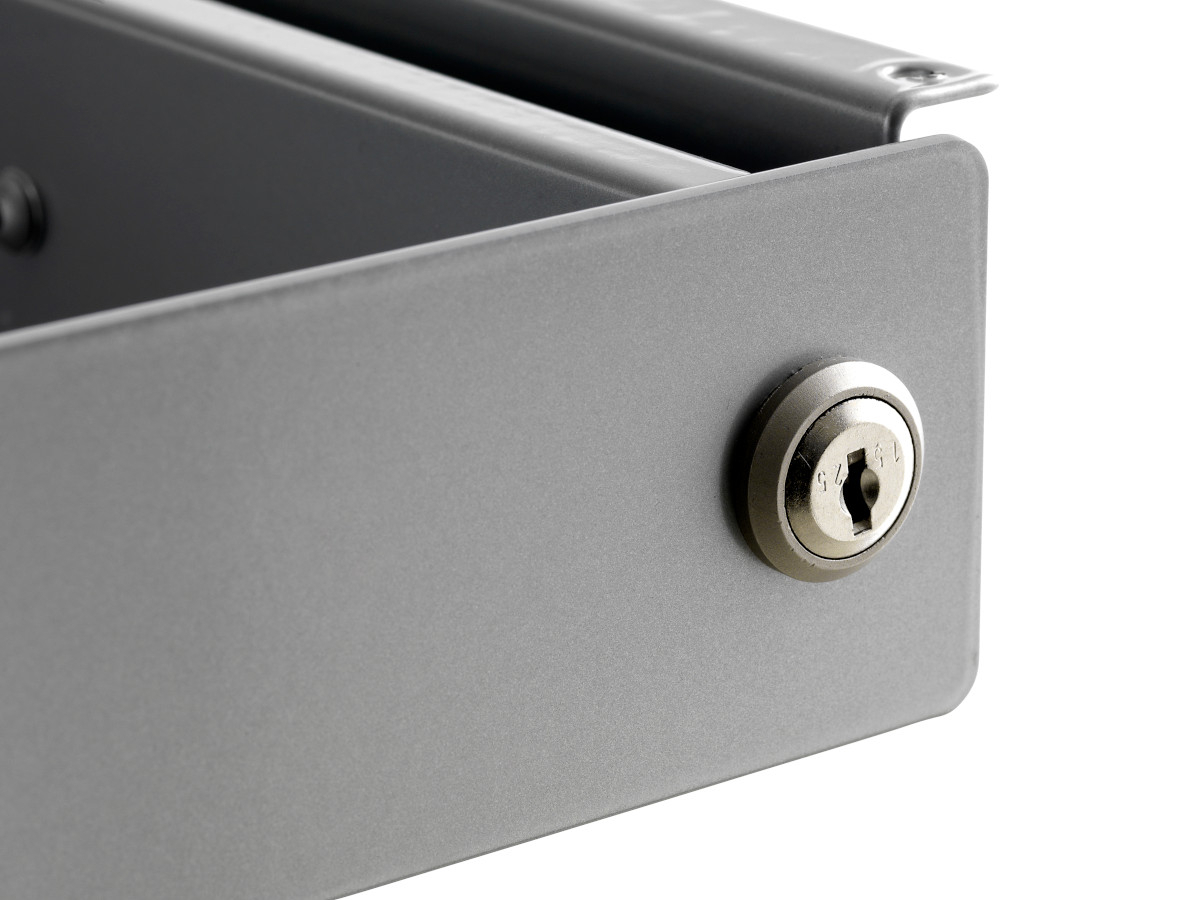 MonLines NTH002A Laptop Schublade rutschfest, inkl. Schloss, Aluminium Detailansicht MonLines NTH002A Laptop Schublade rutschfest, inkl. Schloss, Aluminium Detailansicht