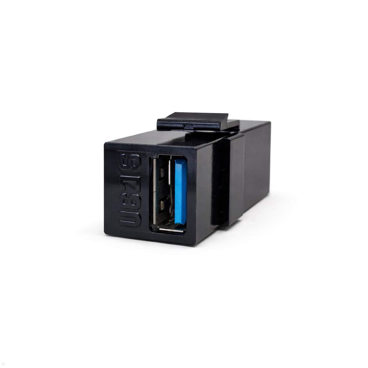 TecLines TKM005B Keystone USB 3.0 A/A, Seitenansicht