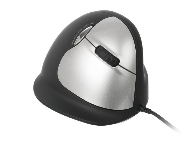 R-Go Tools RGOBRHEMLR Mouse Break ergonomische Maus L Rechtshändler Anti-RSI-Software