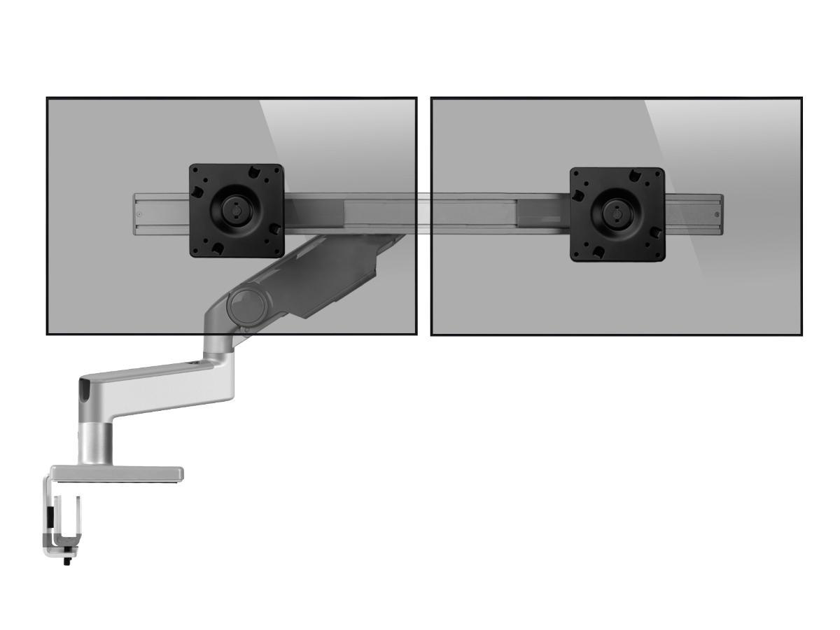 Humanscale M8.1 Dual Monitorhalter für USM Tische, silber Humanscale M8.1 Dual Monitorhalter für USM Tische, silber
