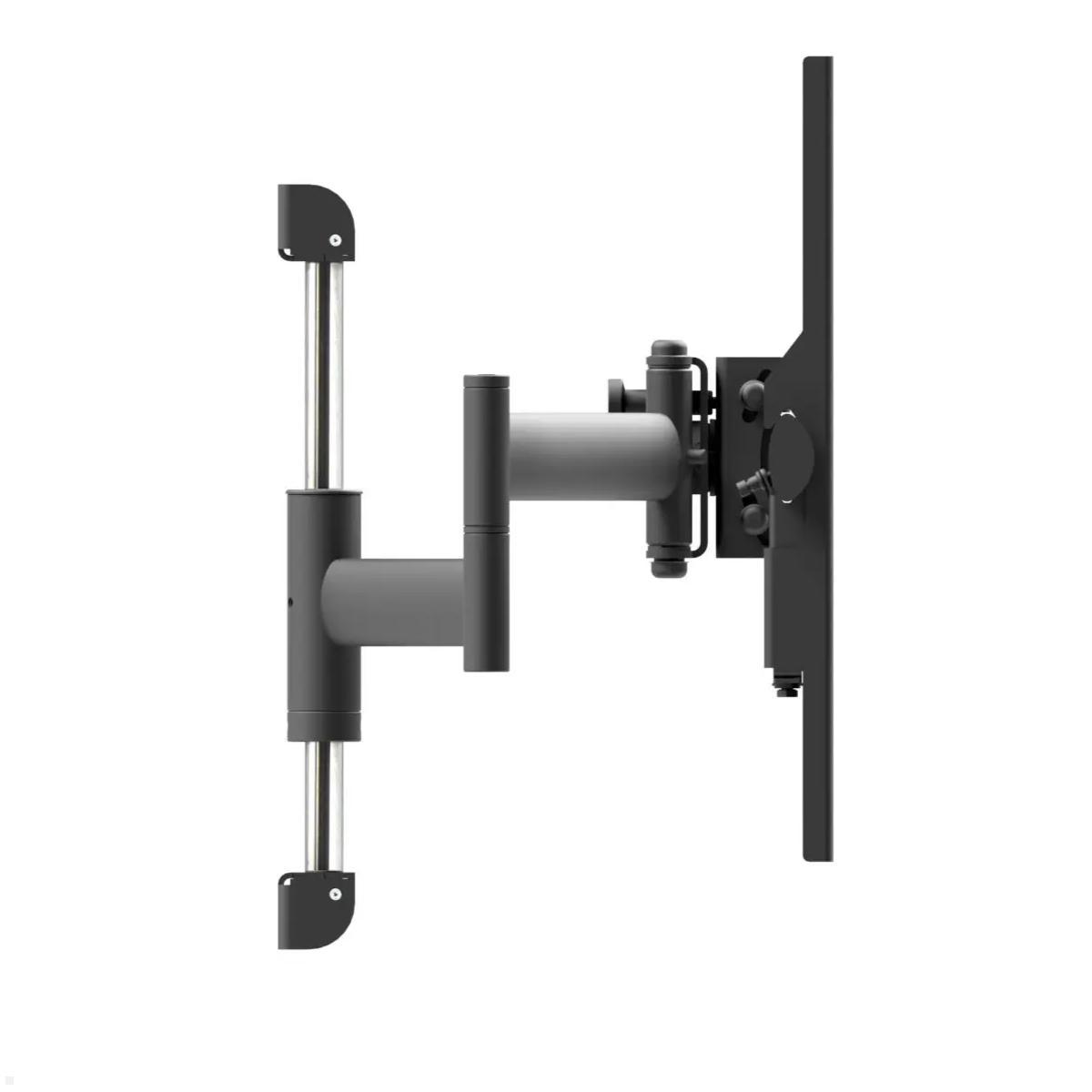 Edbak RMSA1 schwenkbare TV Wandhalterung bis 120kg, Pivot, VESA max. 600x400, Seitenansicht