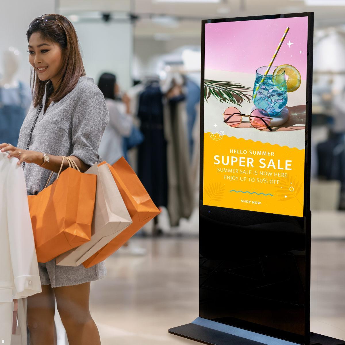 Clevertouch CL Totem Commercial Display 55'' (12955CMTOTEM), Anwendungsbeispiel
