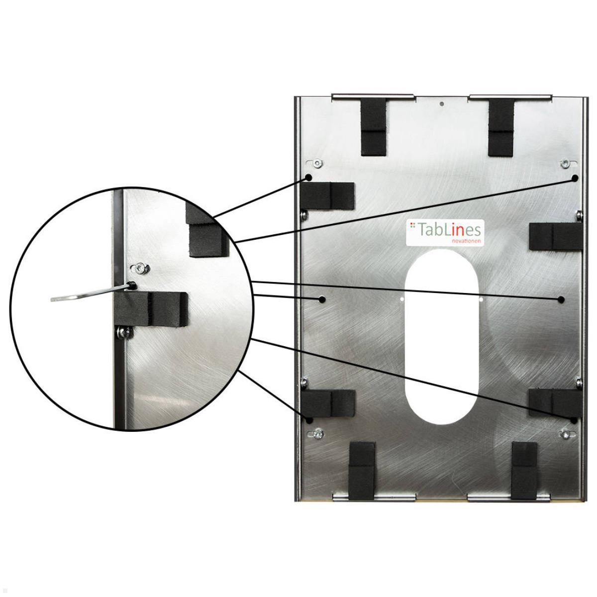 Apple iPad Pro 12.9 Tablethalterung für Wandeinbau, TWE098B, Inlay Detail Apple iPad Pro 12.9 Tablethalterung für Wandeinbau, TWE098B, Inlay Detail