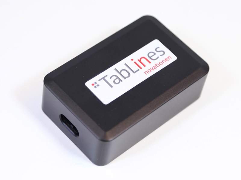 TabLines USB4-C 4-Port USB-Ladegerät mit 1m Euro-Netzkabel, schwarz front TabLines USB4-C 4-Port USB-Ladegerät mit 1m Euro-Netzkabel, schwarz front
