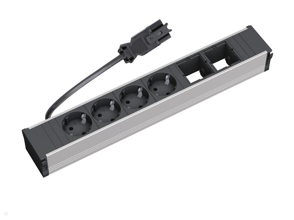 Bachmann CONI Modulträger 6-fach, 4x Steckdose, 2x CM (912.007) Bachmann CONI Modulträger 6-fach, 4x Steckdose, 2x CM (912.007)