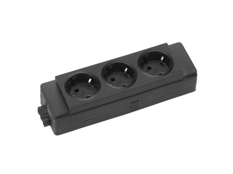 EVOline Express Typ 910 Steckdosenleiste 3x Steckdose, schwarz EVOline Express Typ 910 Steckdosenleiste 3x Steckdose, schwarz