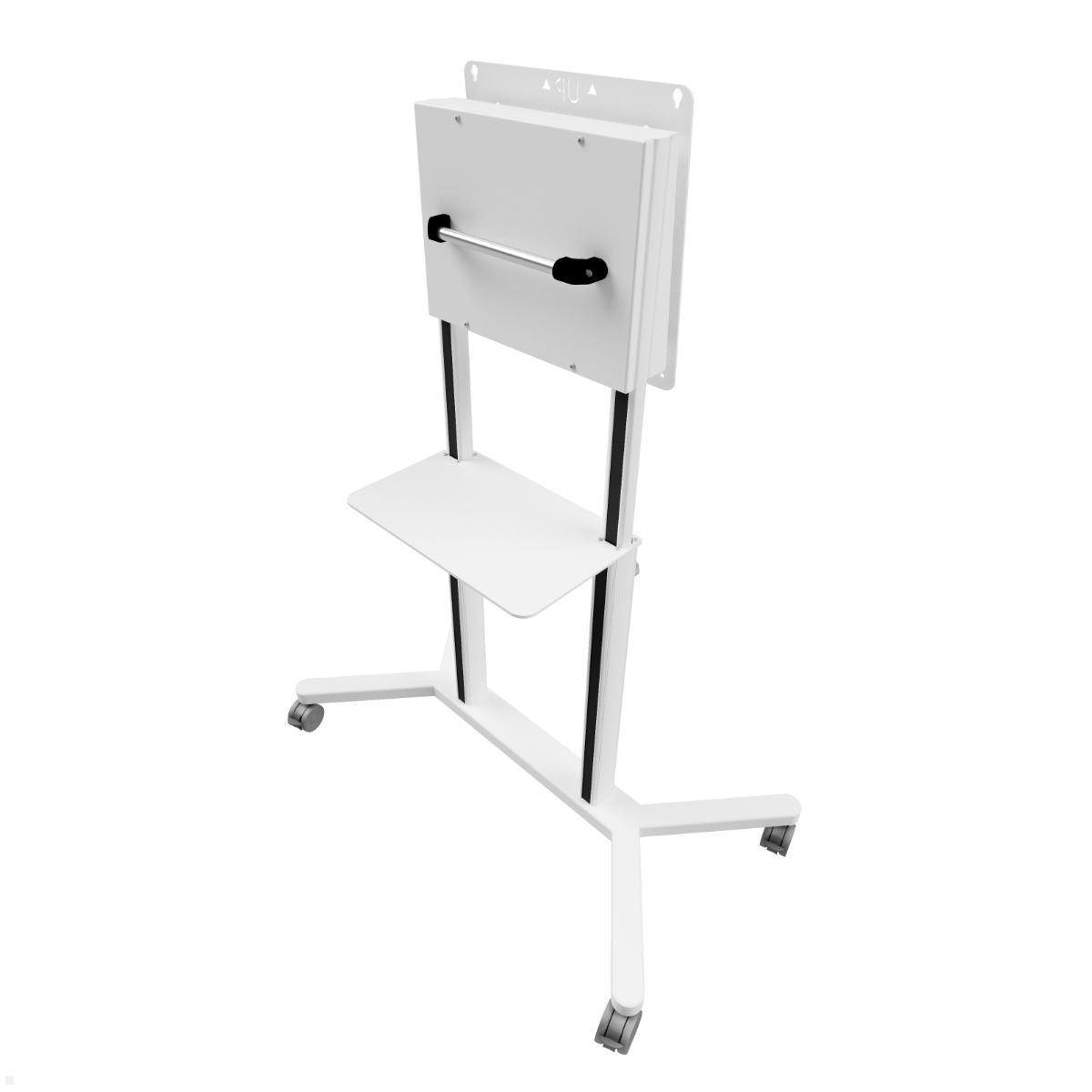 Edbak TRF100 mobiler TV Ständer höhenverstellbar 55 Zoll für Samsung Flip, weiß Rückansicht Edbak TRF100 mobiler TV Ständer höhenverstellbar 55 Zoll für Samsung Flip, weiß Rückansicht