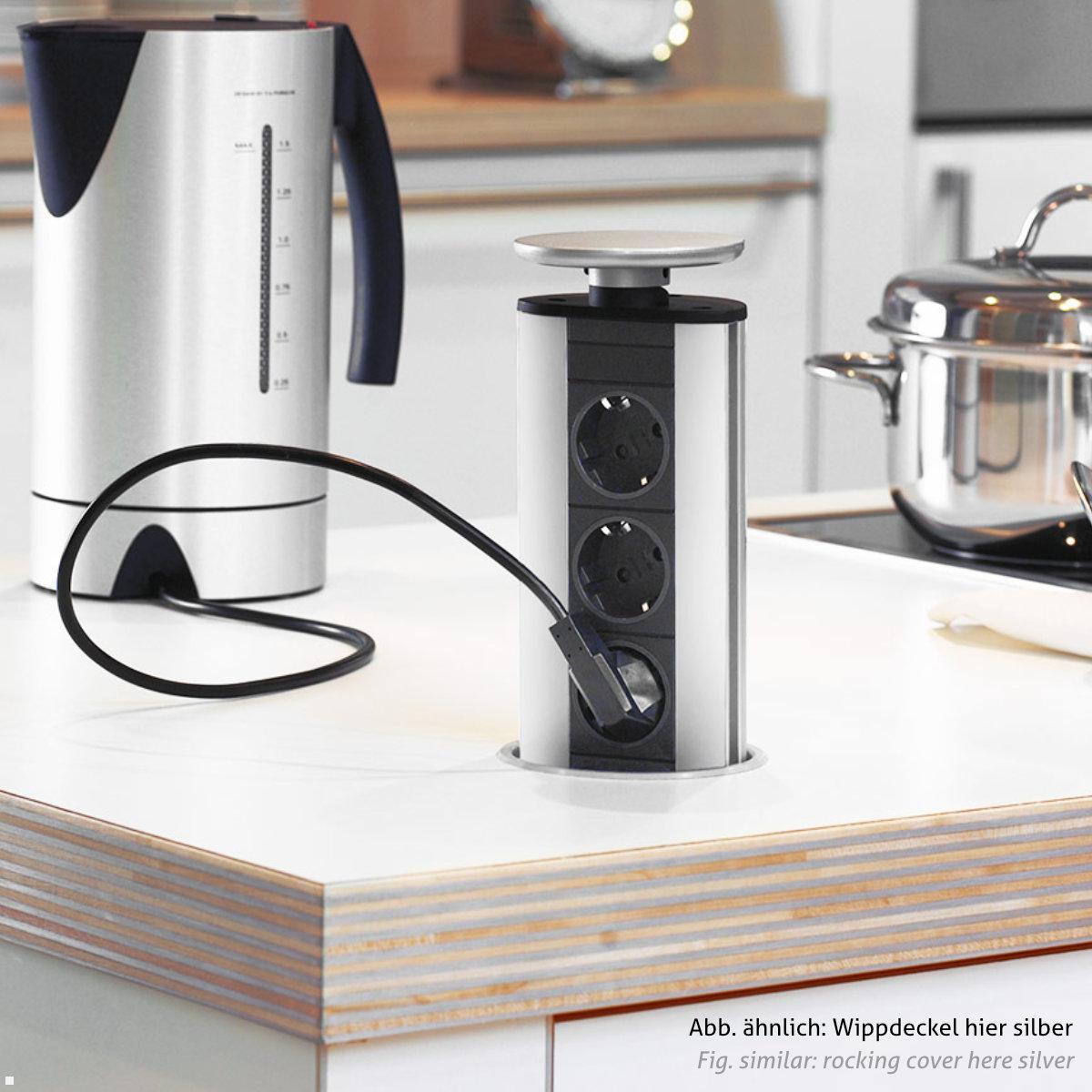 EVOline Port Zubehör Wippdeckel für Steckdose - versenkbare Steckdosenleiste EVOline Port Zubehör Wippdeckel für Steckdose - versenkbare Steckdosenleiste