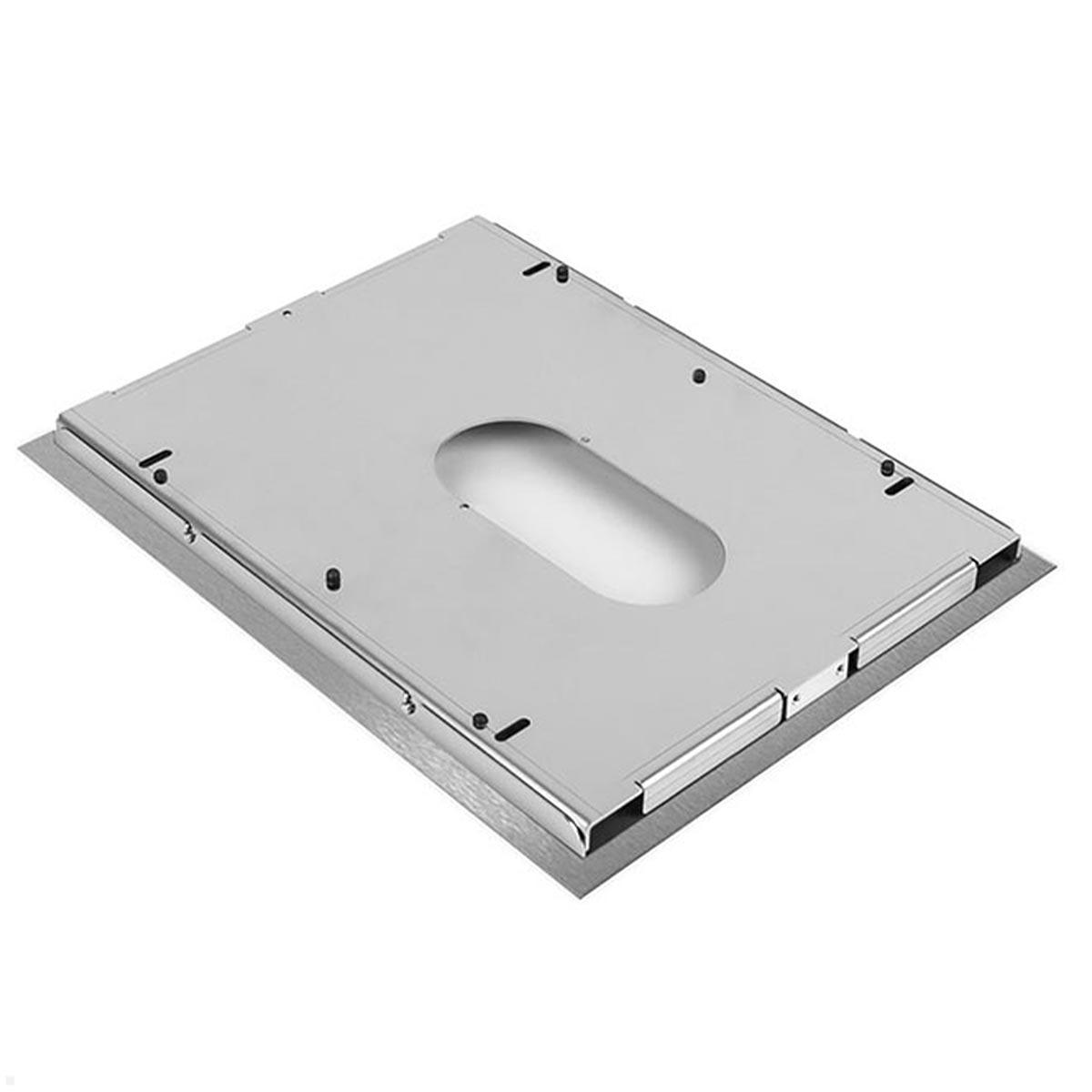 TabLines TWE111E Tablet Wandeinbau für Samsung Tab S9+ 12.4, Edelstahl, Rückseite TabLines TWE111E Tablet Wandeinbau für Samsung Tab S9+ 12.4, Edelstahl, Rückseite