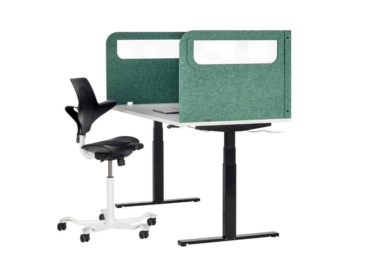 BakkerElkhuizen BE Safety Screen BNESSSAGRND60, Seitenansicht Stuhl
