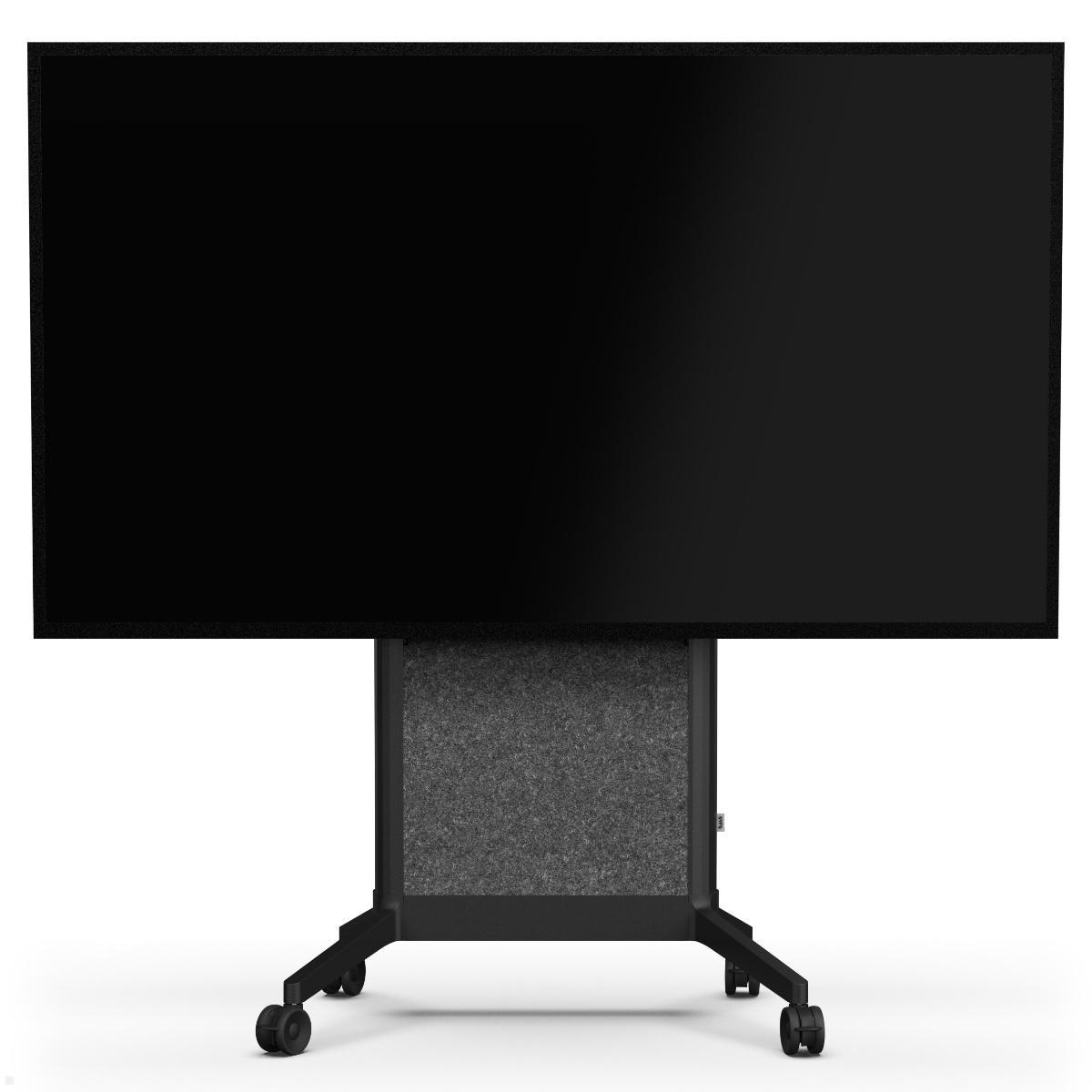 SMS EVER620 mobiler TV Ständer 98 Zoll, Filz Cover schwarz (16-010-1S), mit Bildschirm SMS EVER620 mobiler TV Ständer 98 Zoll, Filz Cover schwarz (16-010-1S), mit Bildschirm