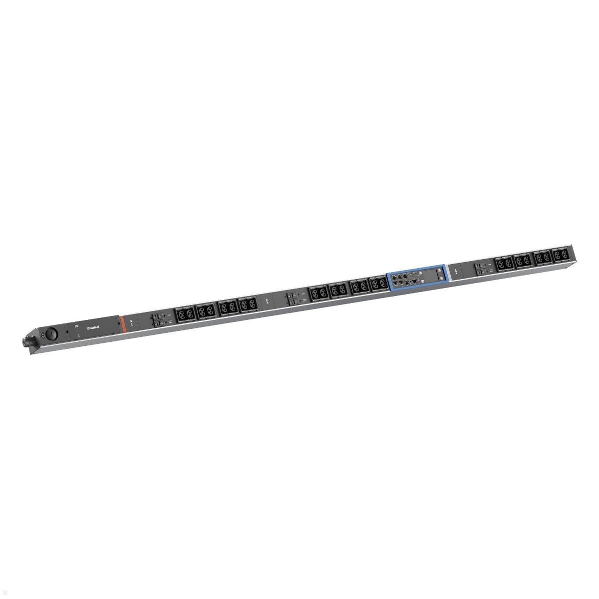 Bachmann BN PRO S Switched RCM - 32A Rack PDU mit 24xCombo 6xMCB, 3,0m CEE 32A/5p (BM0024786), Rack PDU RCM 32A