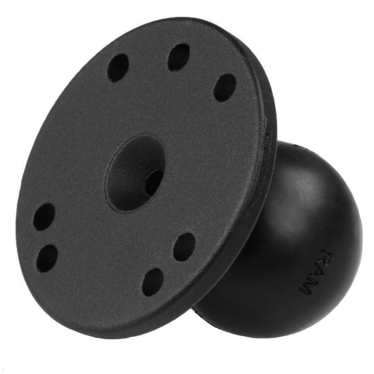 RAM Mounts Basisplatte rund mit C-Kugel (1,5 Zoll), Rückseite RAM Mounts Basisplatte rund mit C-Kugel (1,5 Zoll), Rückseite