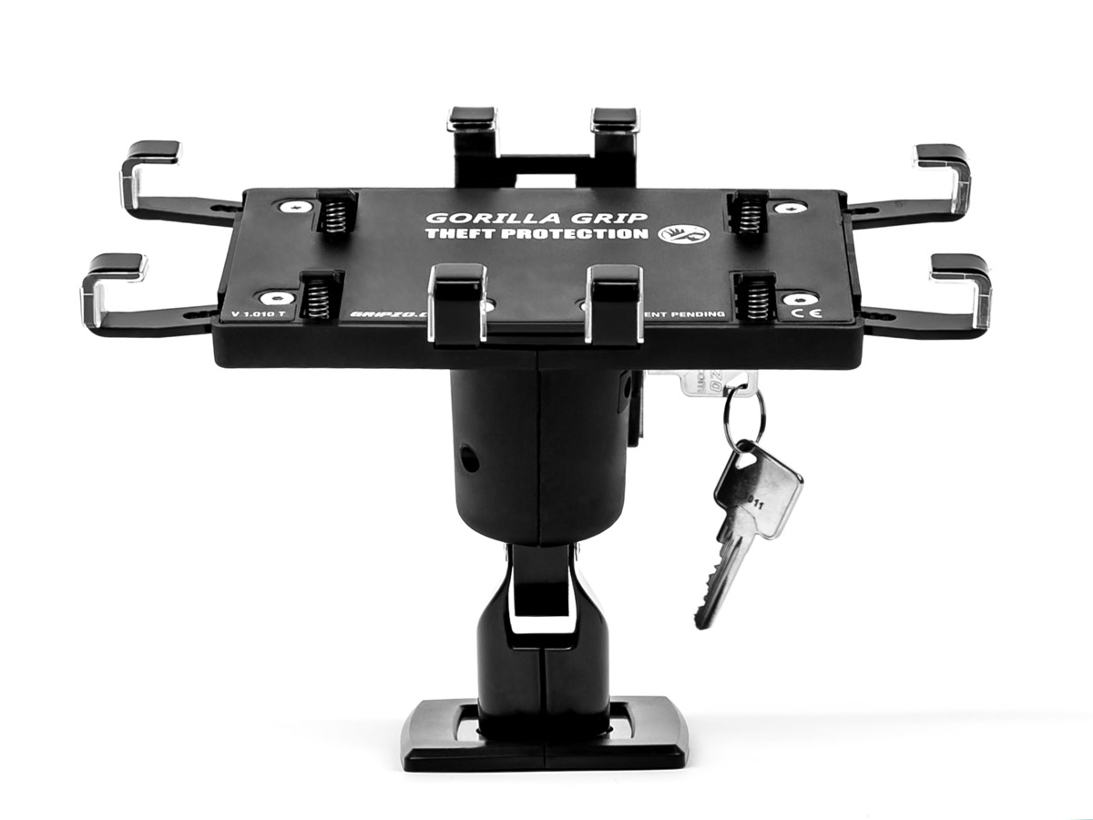 Gripzo Tablet Tisch Halterung XL abschließbar 12-13 Zoll DS, schwarz Gripzo Tablet Tisch Halterung XL abschließbar 12-13 Zoll DS, schwarz