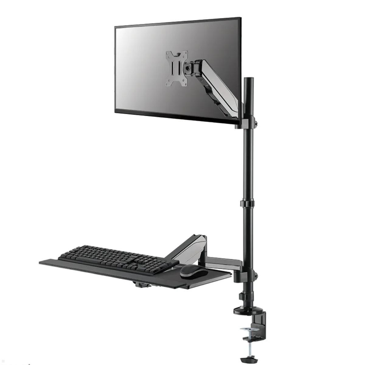 Neomounts DS90-325BL1 tischmontierter Sitz-Steh-Arbeitsplatz für Bildschirme bis 32 Zoll Neomounts DS90-325BL1 tischmontierter Sitz-Steh-Arbeitsplatz für Bildschirme bis 32 Zoll