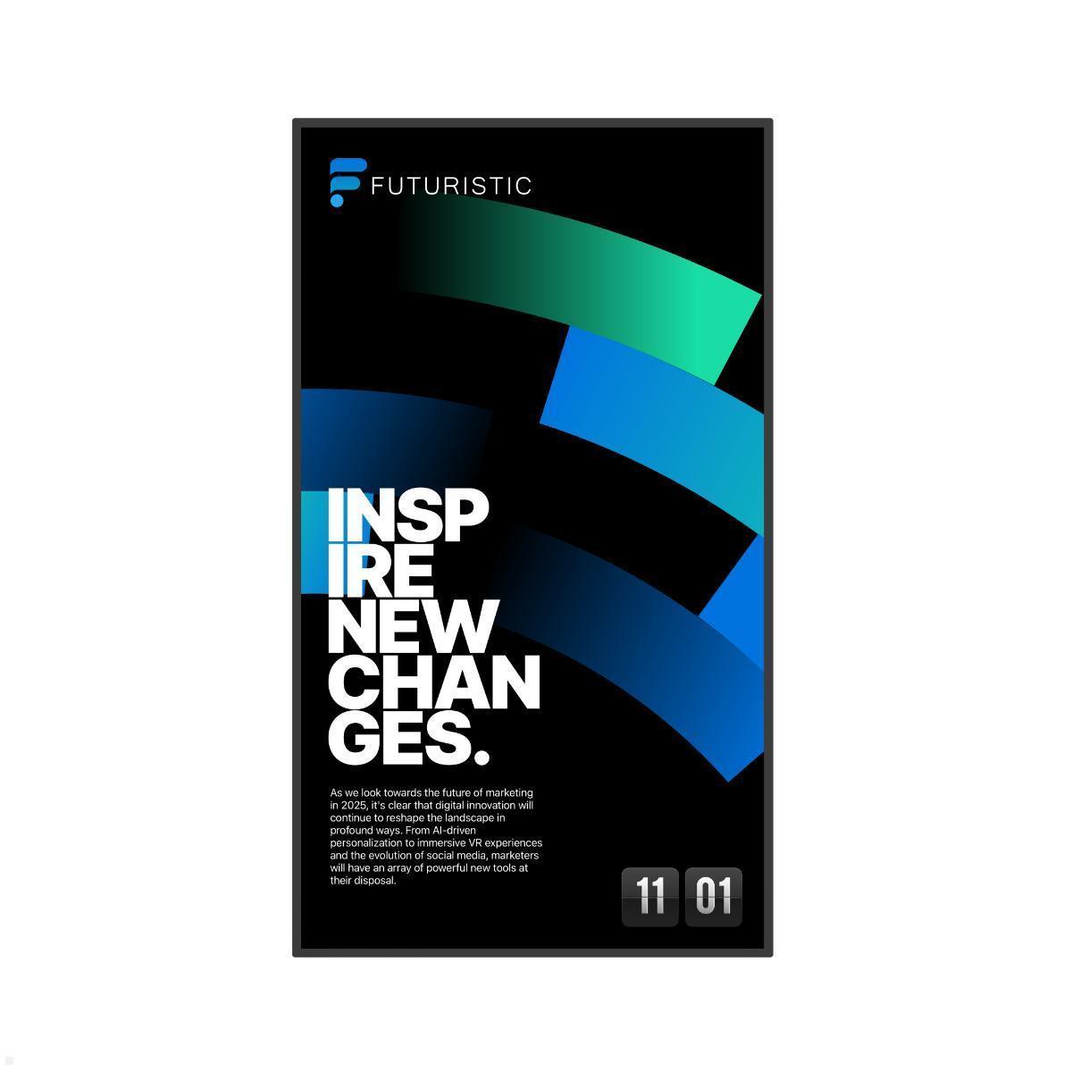 Clevertouch CL Pro 2 Serie Commercial Display 43” (12943CLPRO2), Hochformat