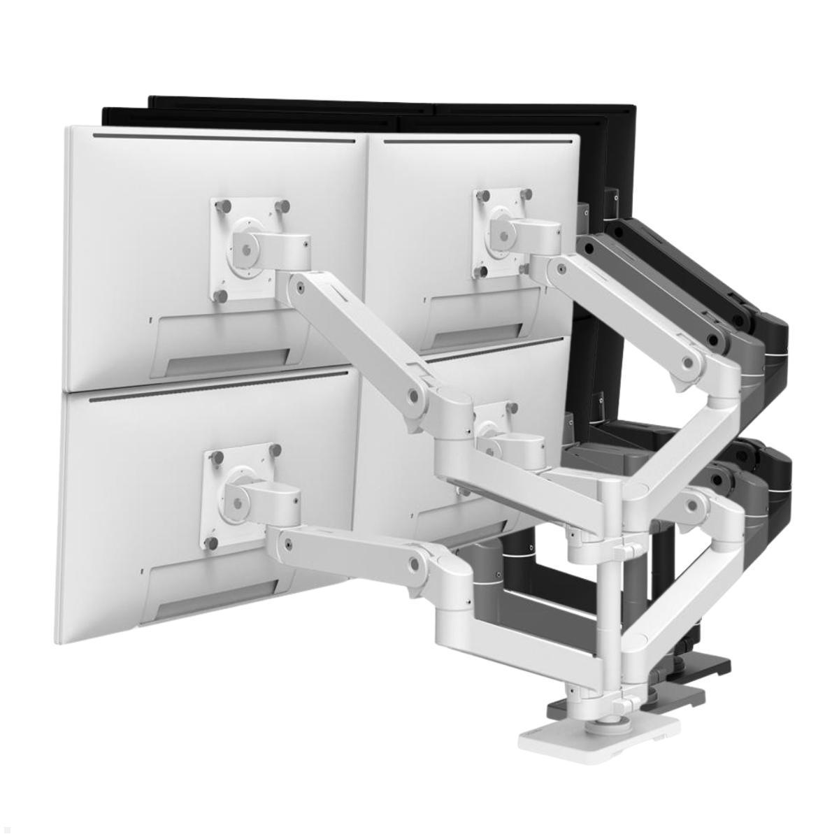 Ergotron LX Pro Desk Quad Arm 4-fach Monitor Tischhalterung, Vierfach-Monitorarm Tischklemme