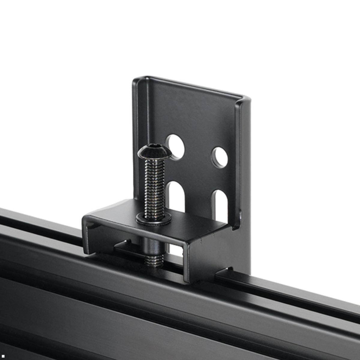 B-Tech BT8518/B mobiler Monitorständer für 2 Bildschirme 70 - 86 Zoll, schwarz Nivellierschrauben  B-Tech BT8518/B mobiler Monitorständer für 2 Bildschirme 70 - 86 Zoll, schwarz Nivellierschrauben