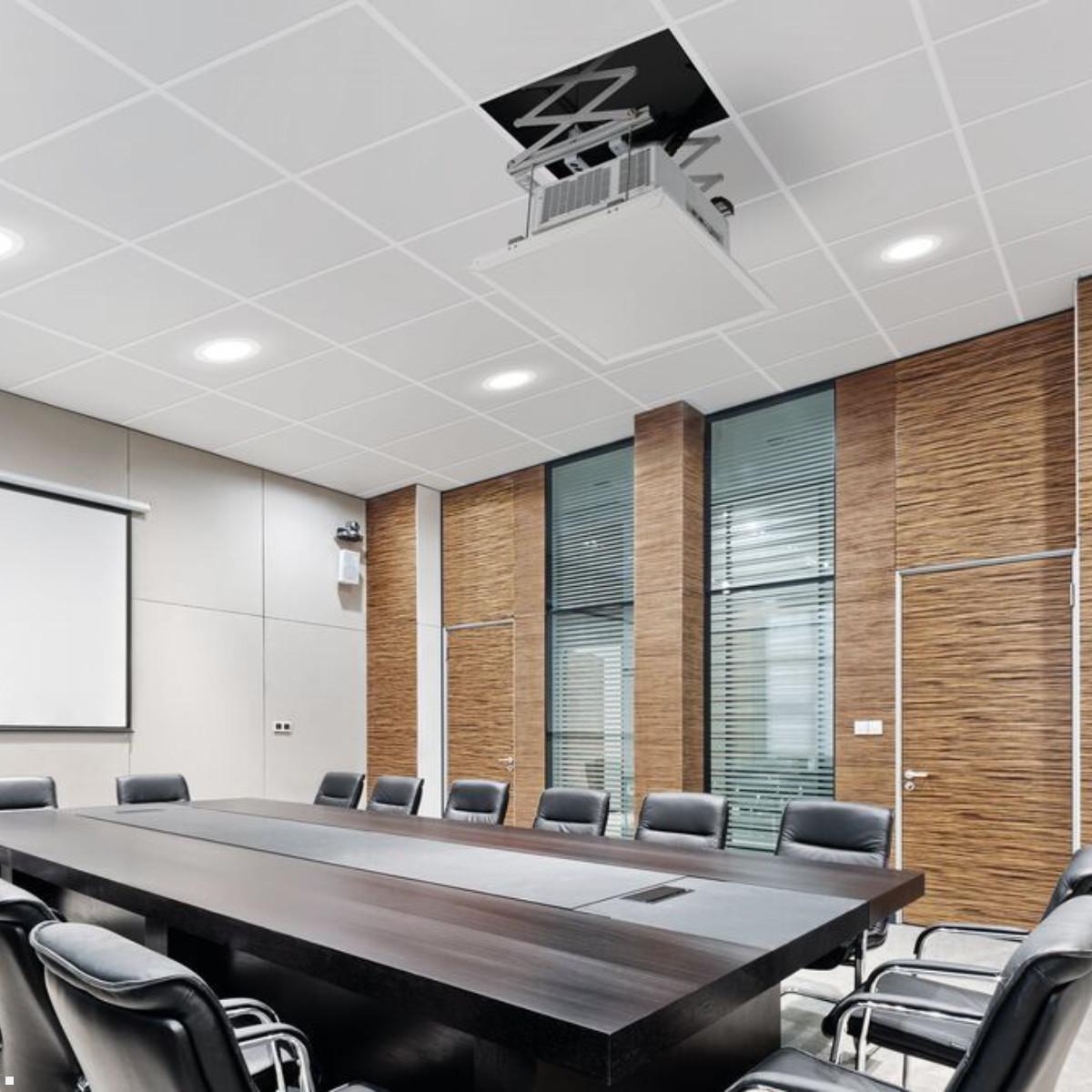 Elektrischer Beamer Deckenlift von Vogels mit 350 mm Hub, Anwendung Konferenzraum Elektrischer Beamer Deckenlift von Vogels mit 350 mm Hub, Anwendung Konferenzraum