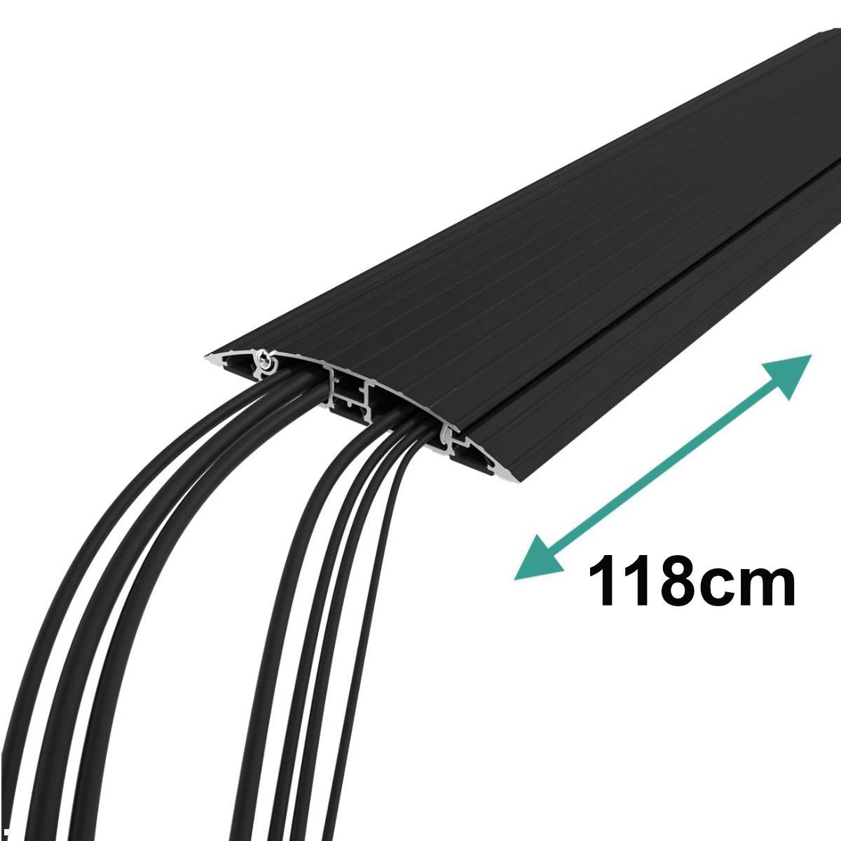Dataflex Addit Kabelbrücke aufklappbar gerade 118 cm (31.453), schwarz Dataflex Addit Kabelbrücke aufklappbar gerade 118 cm (31.453), schwarz