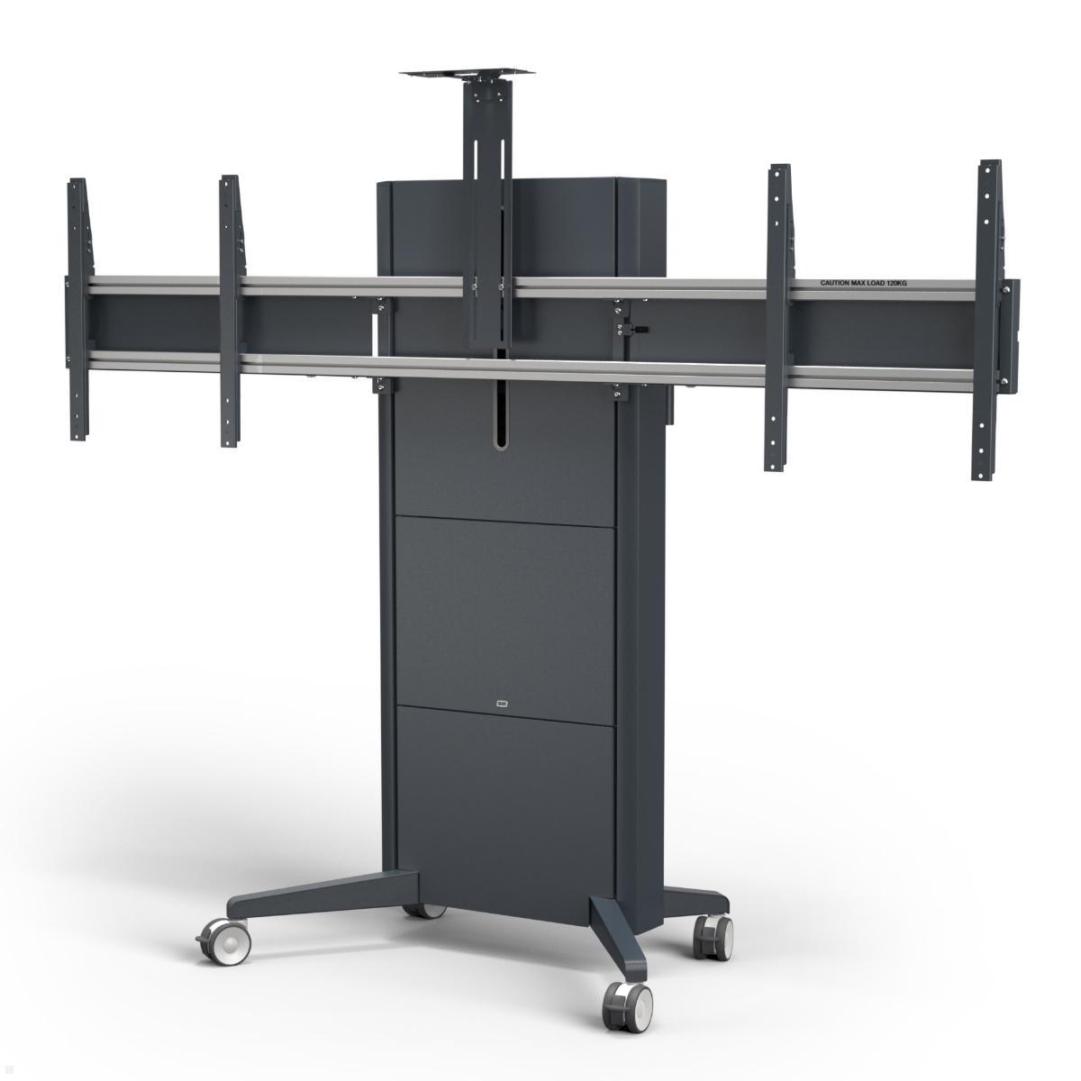 SMS Presence mobiler elektrischer Dual Monitorständer bis 75 Zoll (K05-103-22) SMS Presence mobiler elektrischer Dual Monitorständer bis 75 Zoll (K05-103-22)