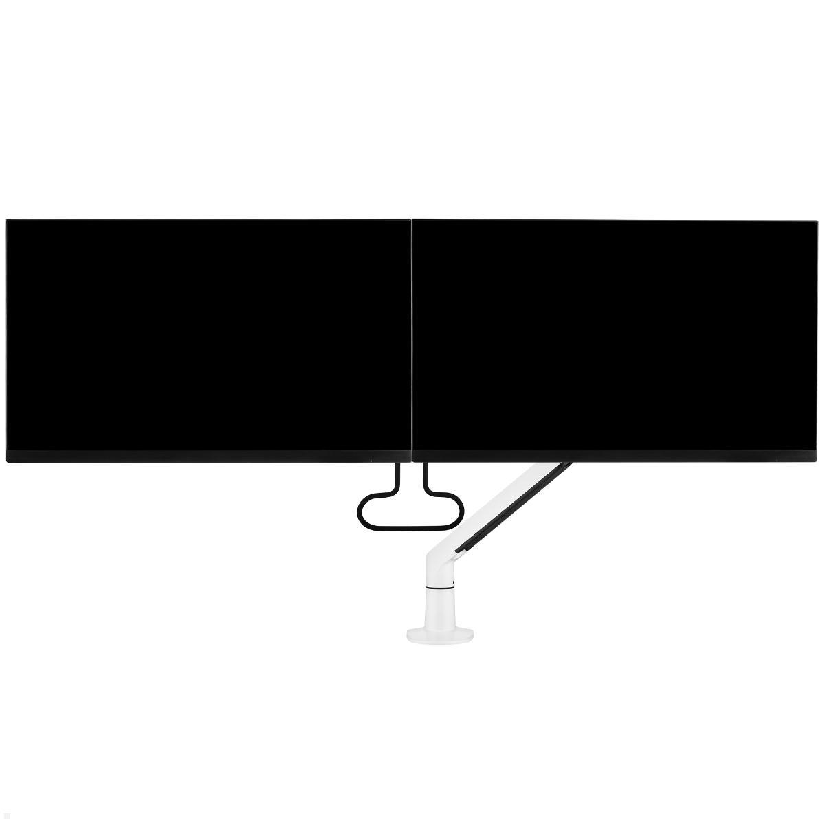 Fellowes Chicago Dual Monitor Tischhalterung Crossbar, mit Monitoren