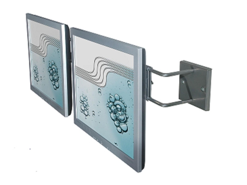 R-Go Steel Double Screen Monitor Wandhalterung verstellbar RGOSC160, horizontal