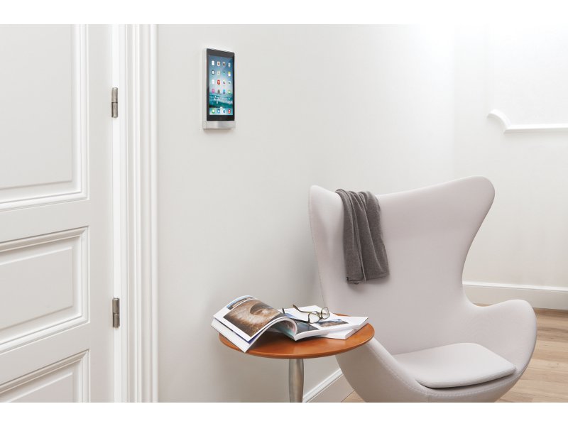 Basalte Eve iPad Mini 4 Tablethalter eckig gebürstetes Alu Wohnzimmer