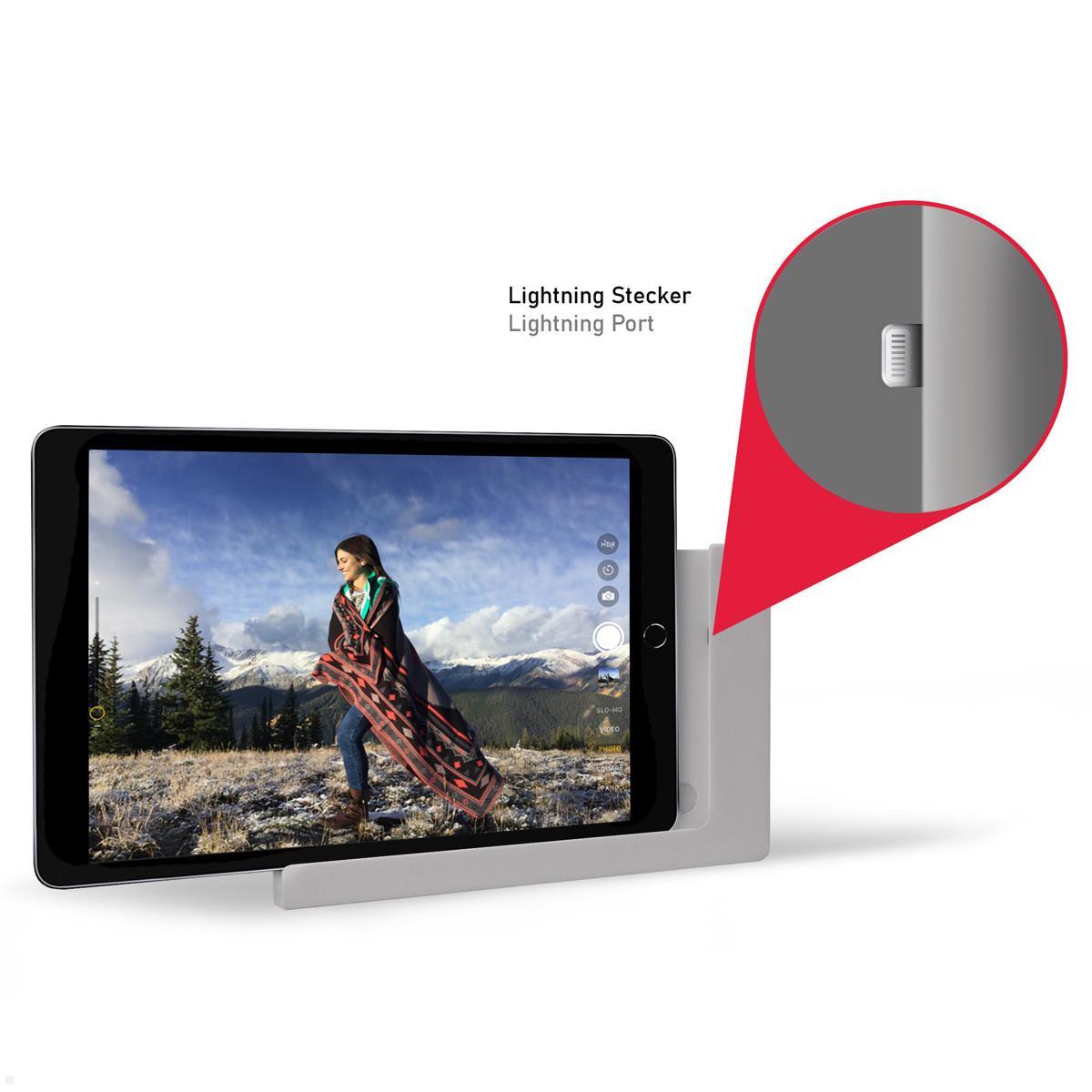 TabLines TWP017B Wandhalterung für Apple iPad 9.7 (5./6. Gen.), schwarz, Laden / Charging TabLines TWP017B Wandhalterung für Apple iPad 9.7 (5./6. Gen.), schwarz, Laden / Charging