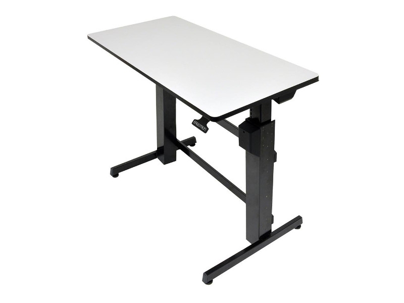 Ergotron WorkFit-D Steh-Sitz-Arbeitsplatz hellgrau (24-271-926)